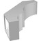 Ekena Millwork 5 1/2-in. W x 16-in. D x 20-in. H Balboa Architectural Grade PVC Knee Brace BRCP055X16X20BOA - alternate 5